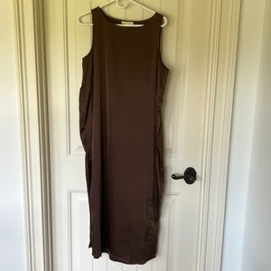 NWT Grade & Gather Boxi midi dress Pine Cone size L